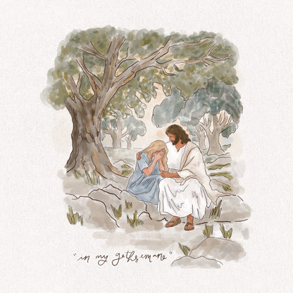 "In My Gethsemane" Print (concept sketch version)