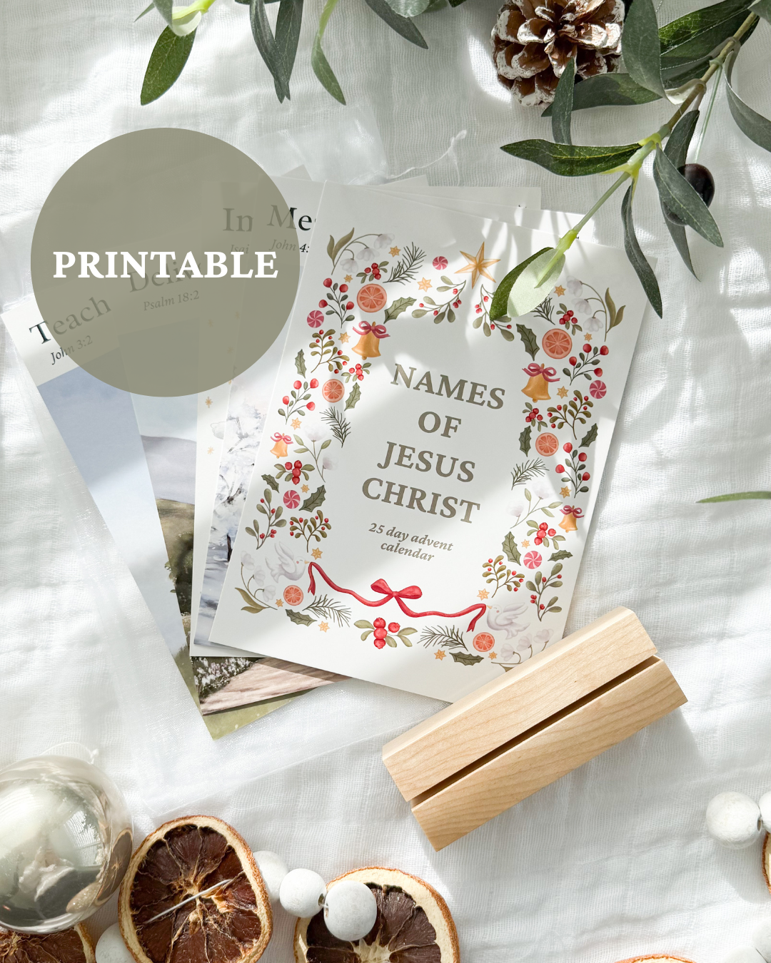 Names of Jesus Christ Advent Calendar (Digital Download)