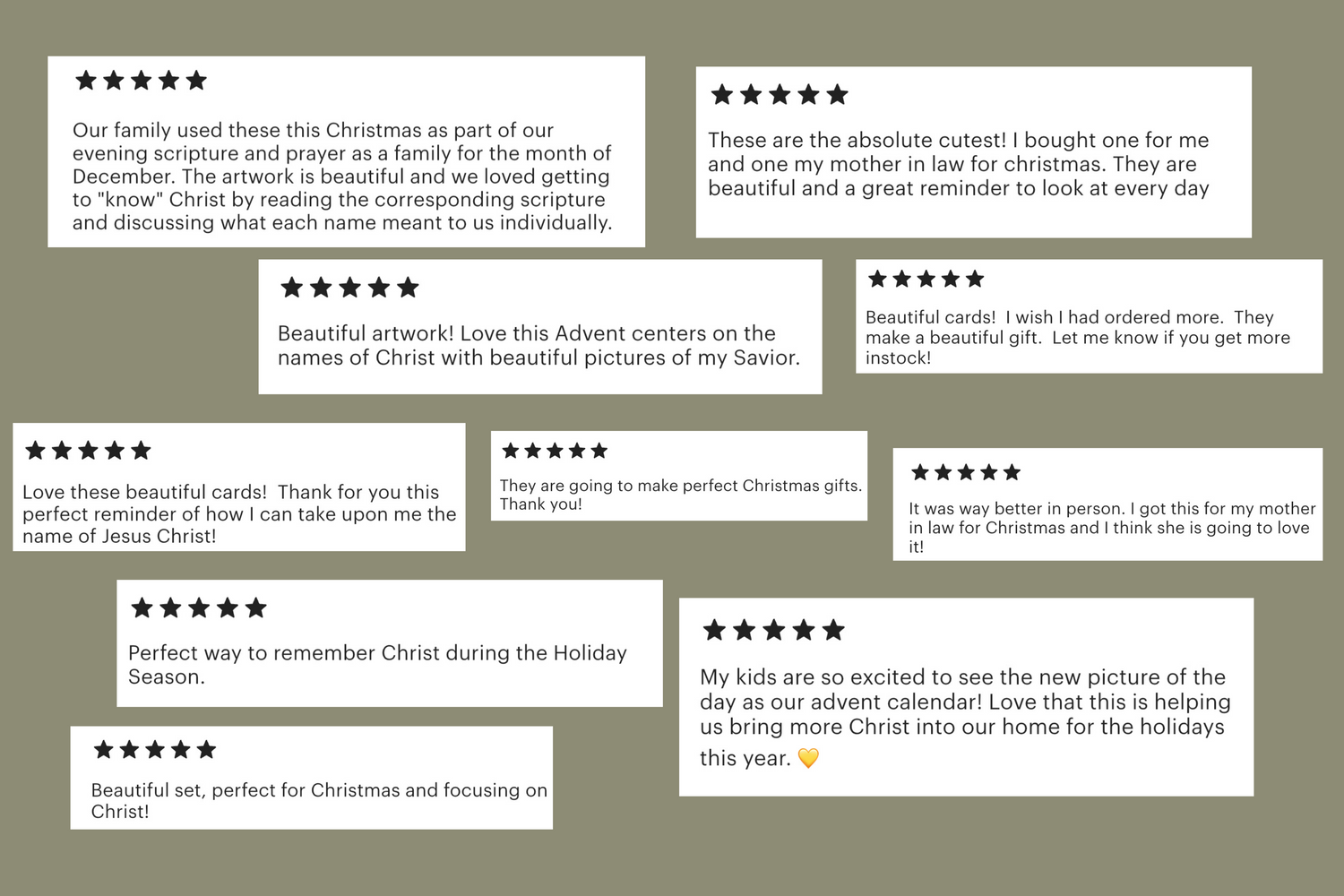 Names of Jesus Christ Advent Calendar