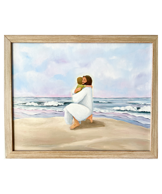 'Heaven's Sweet Embrace' Framed Original Oil Painting